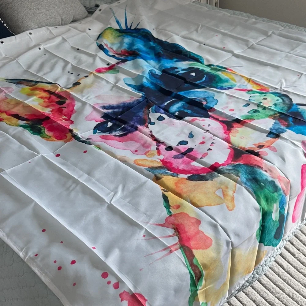 Colorful French Bulldog Shower Curtain